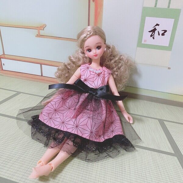 再販１ 麻の葉ワンピース リカちゃん ブライス ハンドメイド Lohasfesta Mall